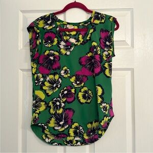 Floral Green Top